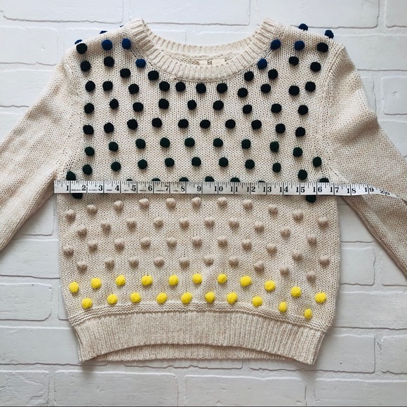 SALE! Anthropologie MOTH Pom Pom Sweater - Picture 4 of 8